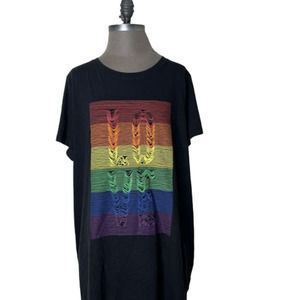 TORRID Triblend Jersey Love Rainbow Celebrate Love Vintage Tee SIZE 2XL